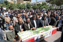 پیکر «سلام امینی» نماینده سابق ایلام تشییع شد پیکر «سلام امینی» نماینده سابق ایلام تشییع شد