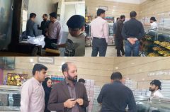 برگزاری گشت مشترک با حضور میدانی رئیس شعبه تعزیرات حکومتی در بازار شهرستان سیروان