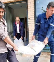 ایلام همدل: ۵۰ سبد غذایی شرکت پالایش گاز، لبخند بر لبان خانواده‌های چوار