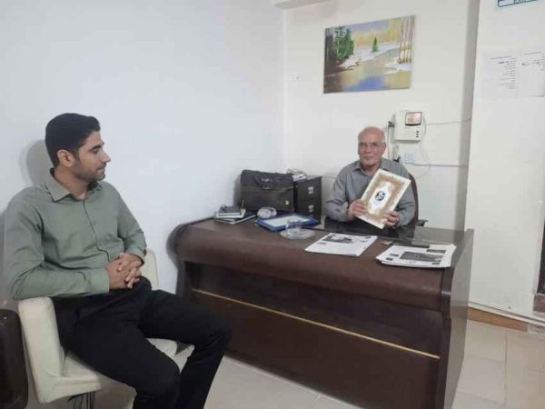 دیدار رئیس سازمان بسیج رسانه استان ایلام با مدیرمسئول نشریه «ایمن»